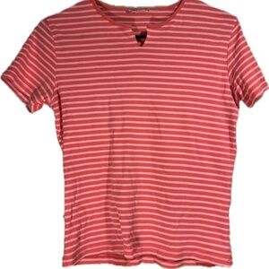 Striped Pink Short Sleeve Top